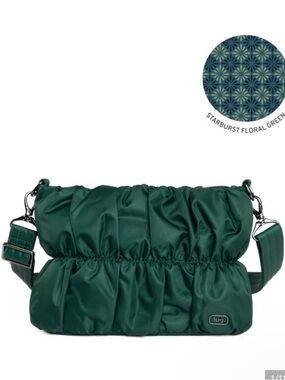 Lug Flounce wickedly green NWOT with additional webbed short shoulder strap